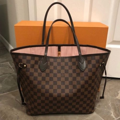 Louis Vuitton N41603 Neverfull MM Shoulder Bag Damier Ebene Canvas photo review