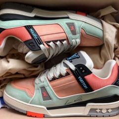 Louis Vuitton Cult LV Trainer Sneaker Orange 1ACEFX photo review