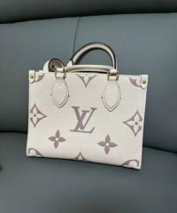 Louis Vuitton Empreinte Monogram Giant Onthego PM M45654 Creme Bois De Rose photo review